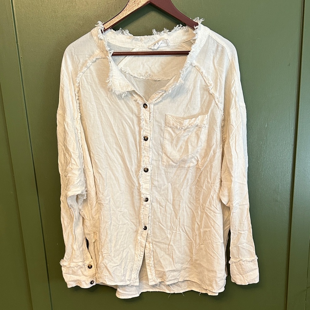 Carly Jean Los Angeles Cream Alice Top